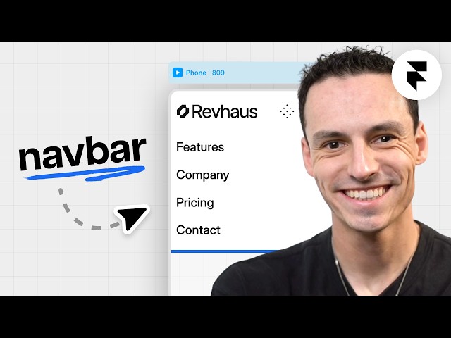 How to Build a RESPONSIVE Navbar in Framer (tutorial)
