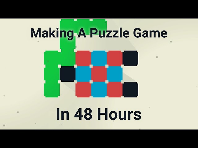I Made A Puzzle Game In 48 Hours - GMTK 2021 Devlog