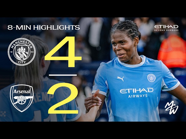 Highlights | Man City 4-2 Arsenal | Women's Super League | Hemp brace in comeback win!