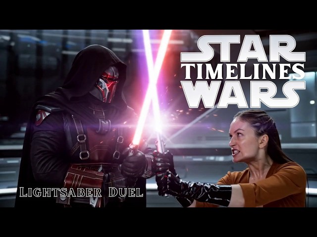 STAR WARS: TIMELINES Amazing Lightsaber Fight! Darth Revan vs Jaina Solo #starwars #lightsaber #best