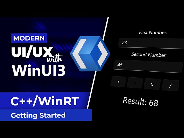 C++ GUI: Modern UI/UX with WinUI3 + C++/WinRT | Sciber