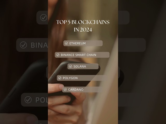 Top 5 blockchains in 2024 #blockchain #blockchaintechnology #ethereum #solana