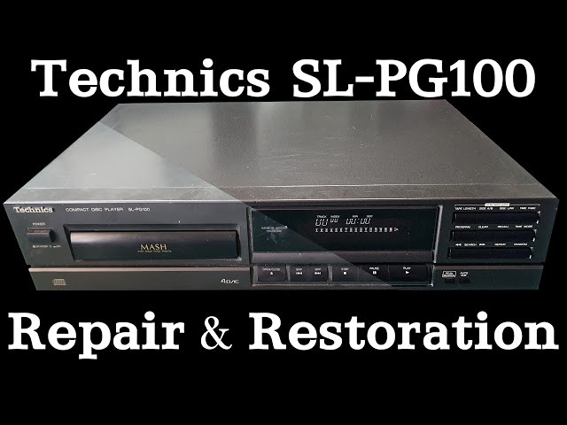 Technics SL-PG100 1991 CD player not reading discs repair and restoration