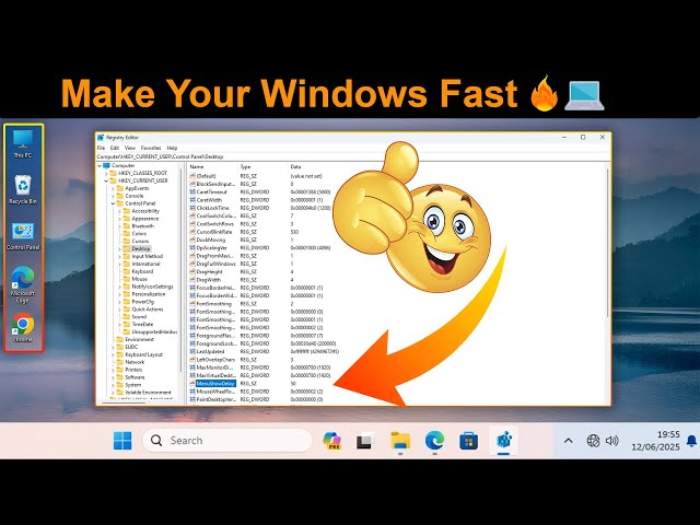 Make Windows Feel Super Fast ⚡ | 5 Registry Tweaks to Instantly Speed Up Your PC 🔥💻