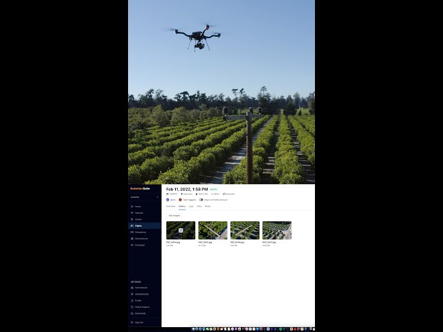 Poweline inspection images automatically uploading for review
