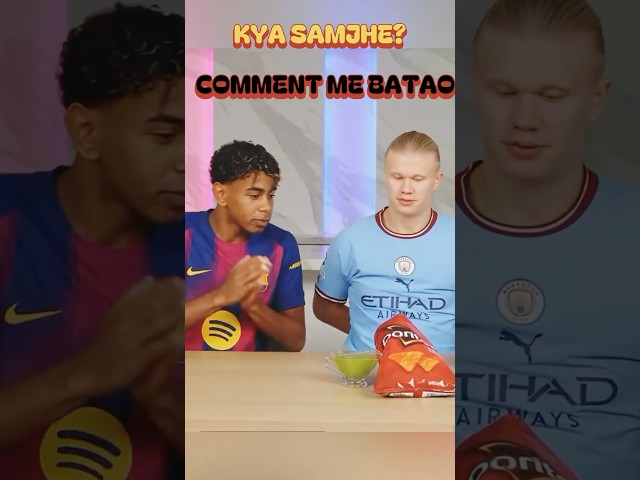 Yamal really took Haaland's secret chip 🍟😜 #parody #haaland #yamal #shyambaba #radheradhe