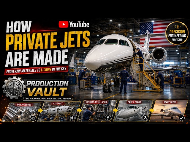 How Private Jets Are Made: Inside a Billion-Dollar Aircraft Factory