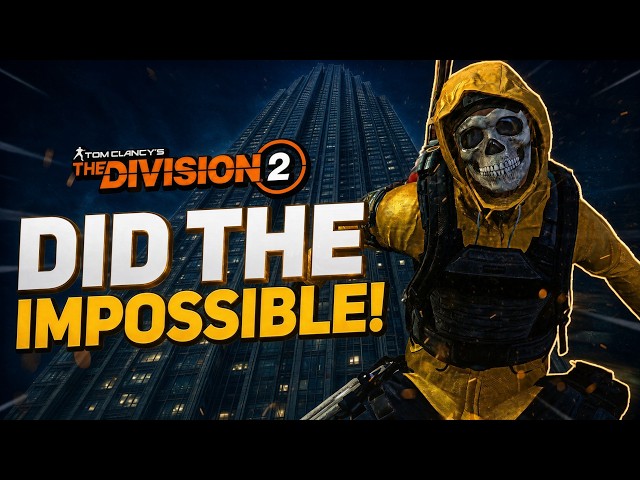 *WITNESS ME* The Division 2 Summit Floor 100 Legendary with EVERY Directive & Corrosive Shell (SOLO)