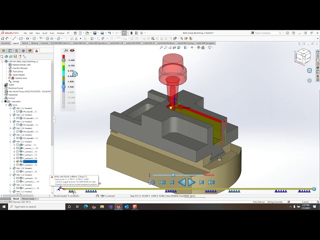 SolidCAM Simulator: Clash Detection
