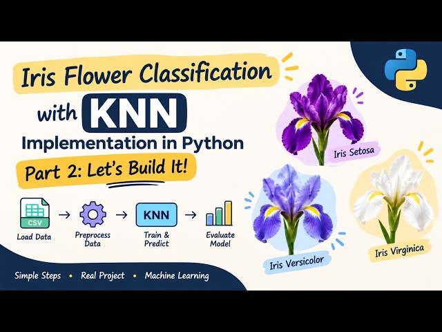 Iris Flower Classification with KNN Implementation in Python | Part 2: Let's Build It!