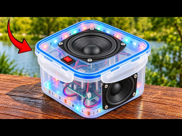 Who Knew a Food Container Could Sound This Good 🔊 DIY Bluetooth Speaker!