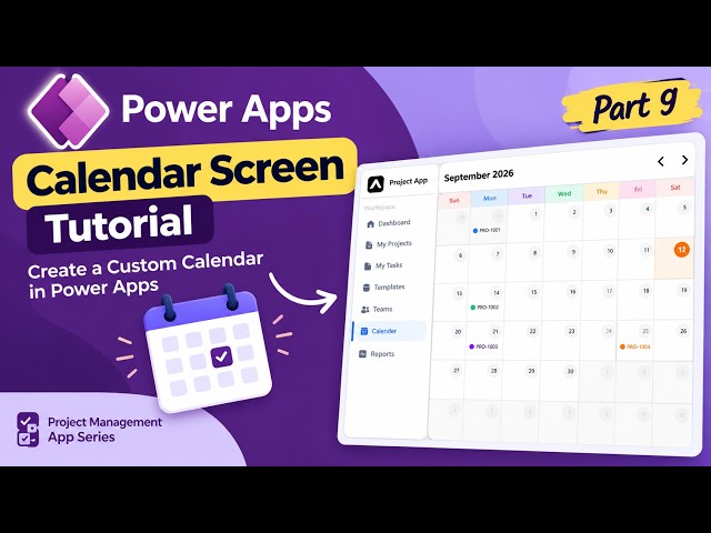 Power Apps Calendar Tutorial | Build a Custom Project Management Calendar