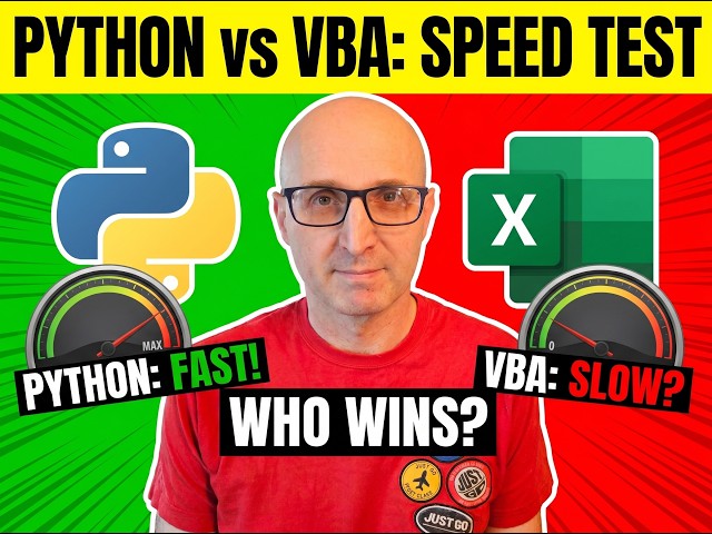 Python vs VBA - Which is faster?