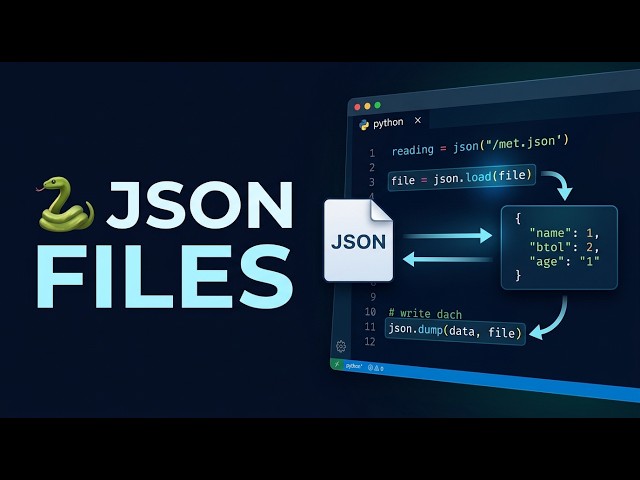 113 🐍 Working with JSON Files in Python | load() & dump()