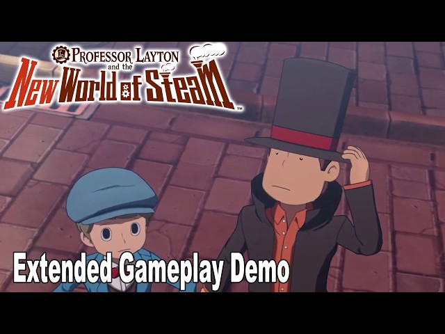 Professor Layton and the New World of Steam Extended Gameplay Demo