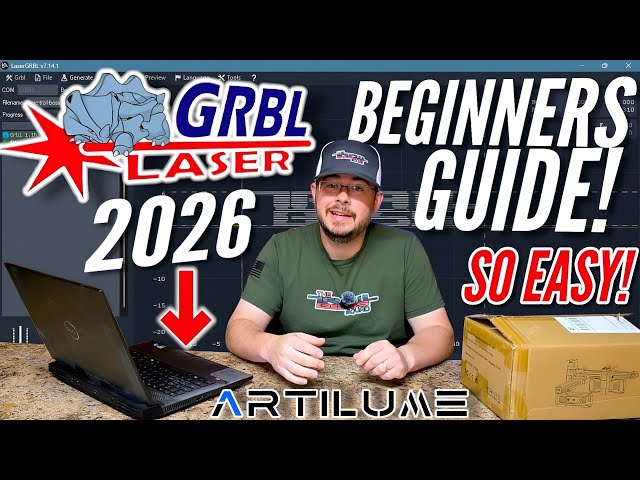 LASER GRBL: Your FIRST Burn! (Complete Beginner's Guide 2026) ft Artilume T1