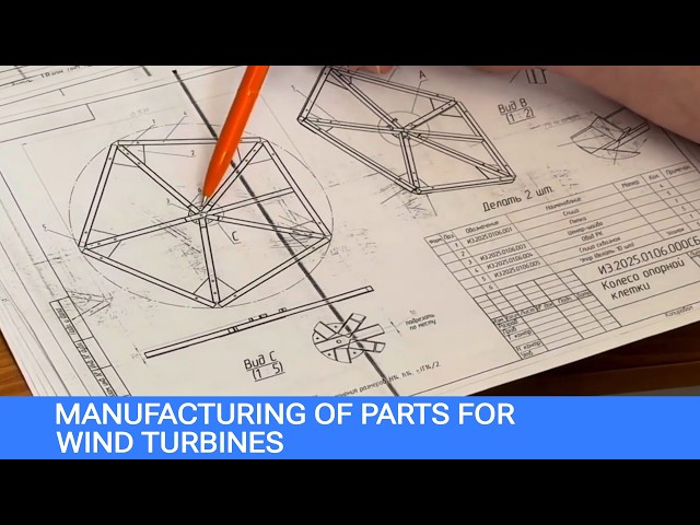 Manufacturing of parts for wind turbines
