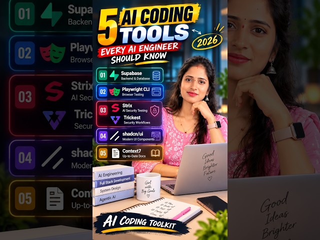 🚀 5 AI CODING TOOLS EVERY AI ENGINEER SHOULD KNOW IN 2026