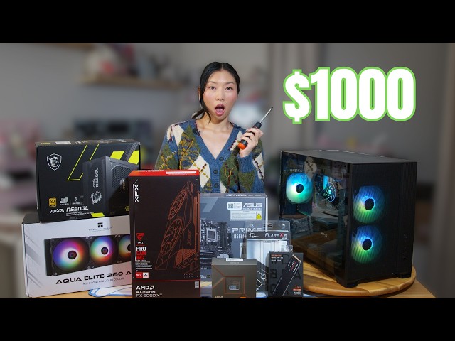 How to Build a $1000 Gaming PC in 2026 (Full Guide + Benchmarks)