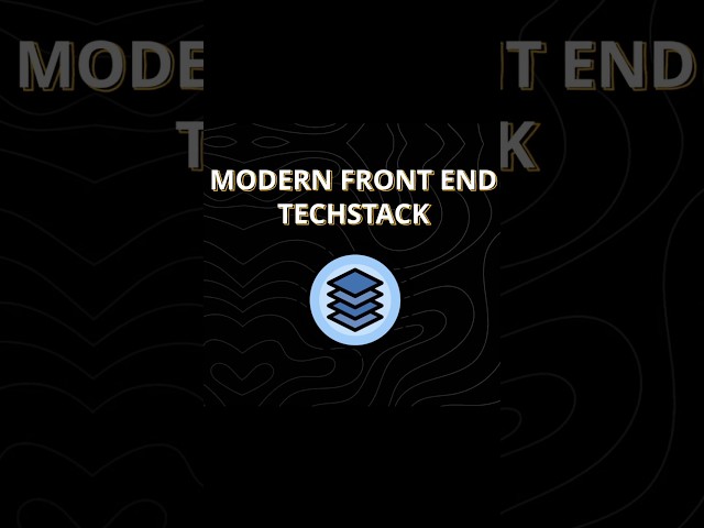Best Modern Frontend Tech Stack for AI Application #coding #programming