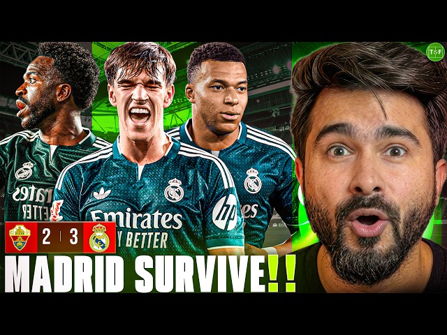 WHAT’S WRONG WITH VINICIUS JR? MADRID SURVIVE 3-2 vs ELCHE!