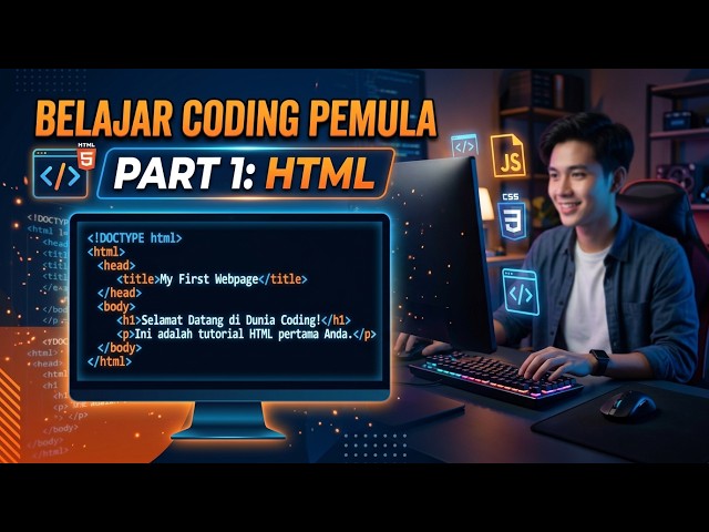 BELAJAR CODING BAGI PEMULA BAHASA PEMROGRAMAN HTML | PART 1