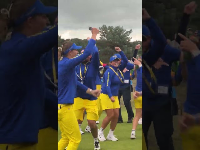 Team Europe's celebrations have begun at Bernardus 🥳🍾