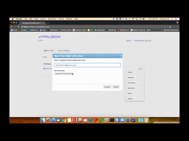 How to Share a Folder Using a Secure Login [LEGACY]