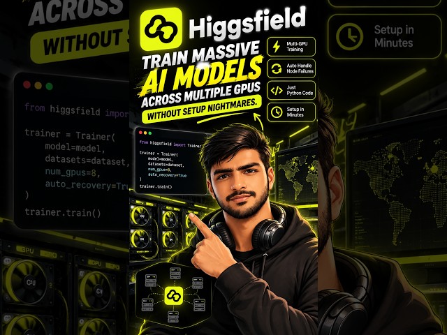 Train Huge AI Models Across Multiple GPUs — No Setup Nightmare 🤯 | Higgsfield #higgsfield #aitool