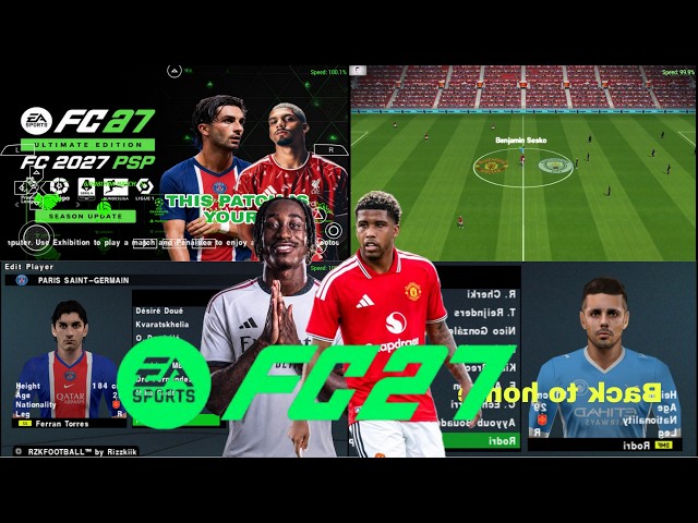 EA SPORTS FC 27 PPSSPP NEW UPDATE  ANDROID OFFLINE  Callname fixed League Kits 2026/2027