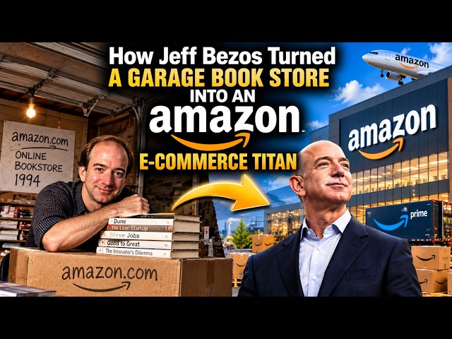 How Jeff Bezos Turned a Garage Bookstore Into Amazon 📦💰#amazon #jeffbezos