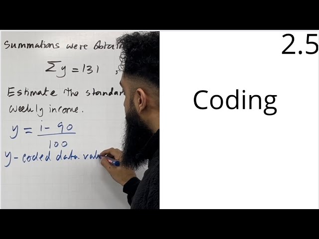 Edexcel AS Level Maths: 2.5 Coding (Mean and Standard Deviation)