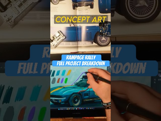 Rampage Rally Project Breakdown #fyp #animation #3d #blender3d #shorts #art