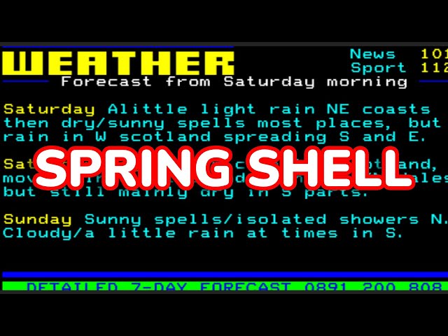 java spring shell ile teletext yapmak