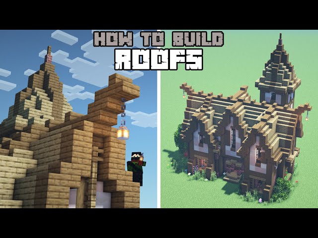 Minecraft - How to Build Roofs! (Tips and Tricks for Beginners)