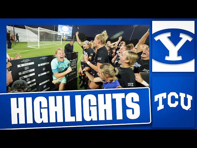 BYU Women's Soccer vs TCU | Full Game Highlights (2025)