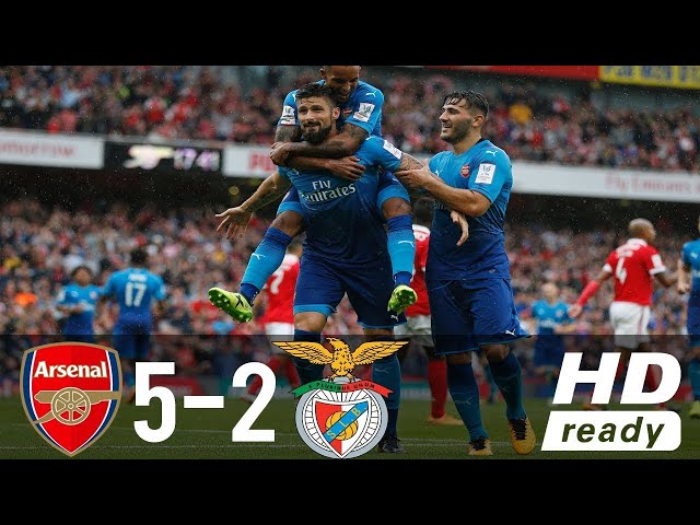 Benfica vs Arsenal 2-5 All Goals & Highlights 29 07 2017 HD