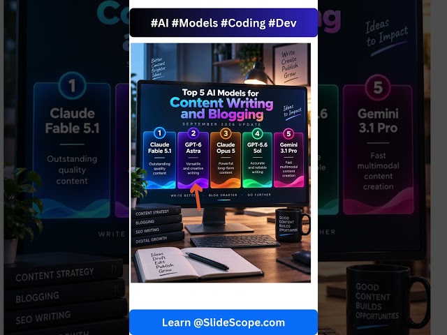 Top 5 AI Models for Content Writing and Blogging in September 2026
