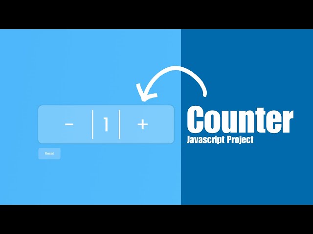 Increment & Decrement Counter Button | Javascript Project