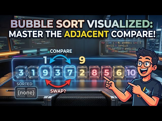 Master Bubble Sort in Java: Adjacent Swapping Explained Step-by-Step