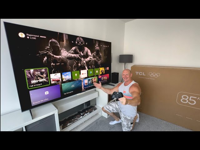 Gaming with MASSIVE 85” TCL RM9L RGB Mini-LED & Xbox Series X
