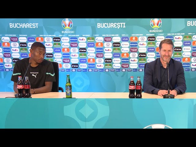 Austria 3-1 North Macedonia - Franco Foda, David Alaba - Post-Match Press Conference - Euro 2020