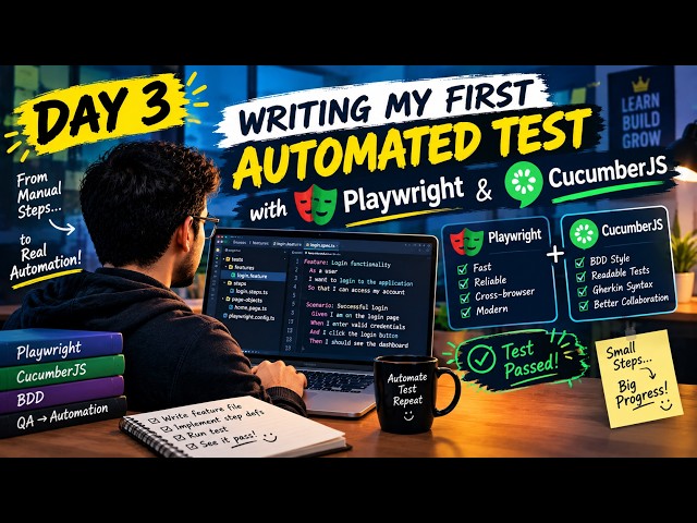 Writing My First Automated Test with Playwright & CucumberJS : Day 3