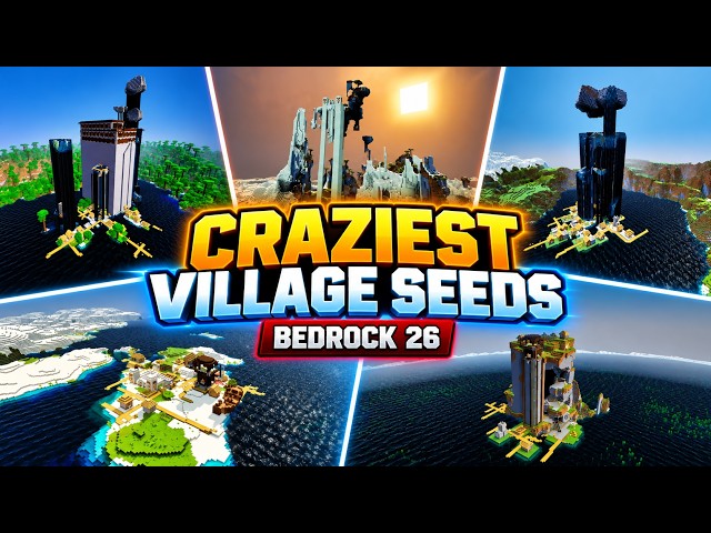 🔥 11 CRAZIEST Village Seeds in Minecraft Bedrock 26! Mansions, Outposts & 5 Blacksmiths