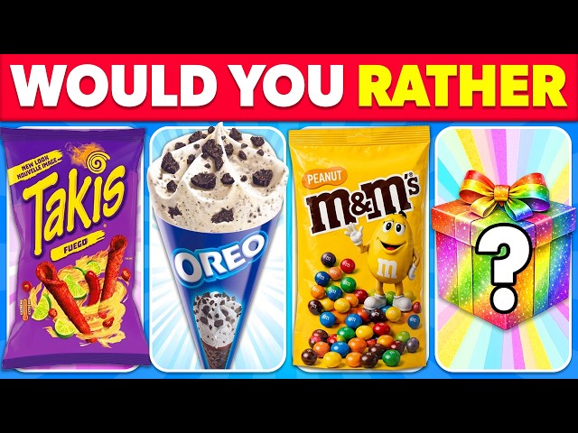 Would You Rather - Mystery Food Challenge 🥵🍟 Popular Snacks Edition