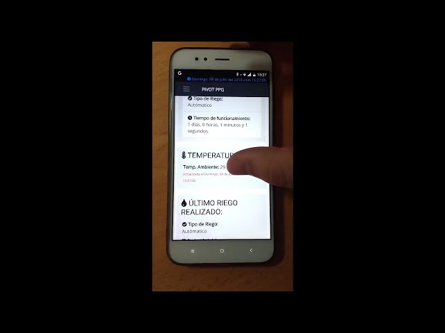 Monitorización/Avisos de Pivot de Riego 3/3
