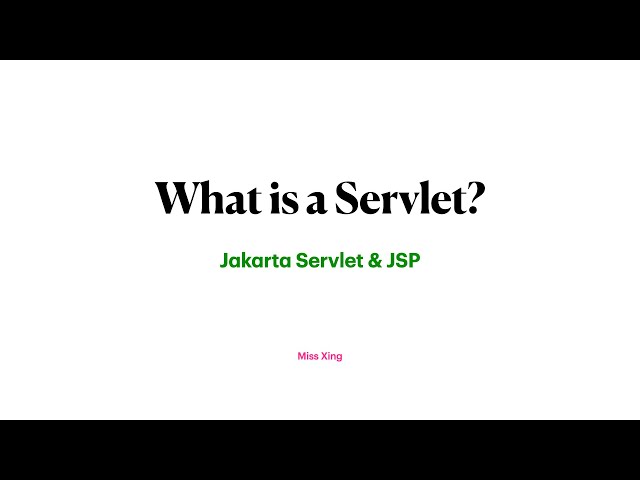 13. What is a Servlet?