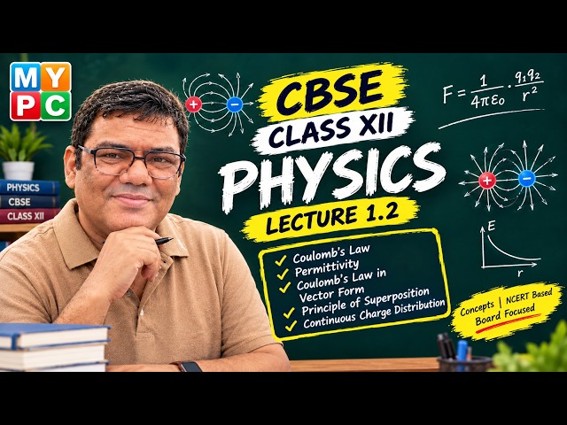 Coulomb’s Law & Superposition Principle | Vector Form | Class 12 Physics | CBSE | Video 2