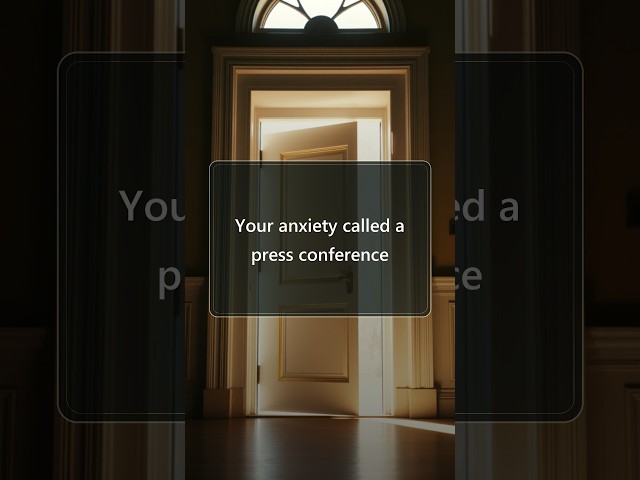 Your anxiety called a press conference #AnxietyTools #Grounding #UpliftFlow #Motivation #Mindset
