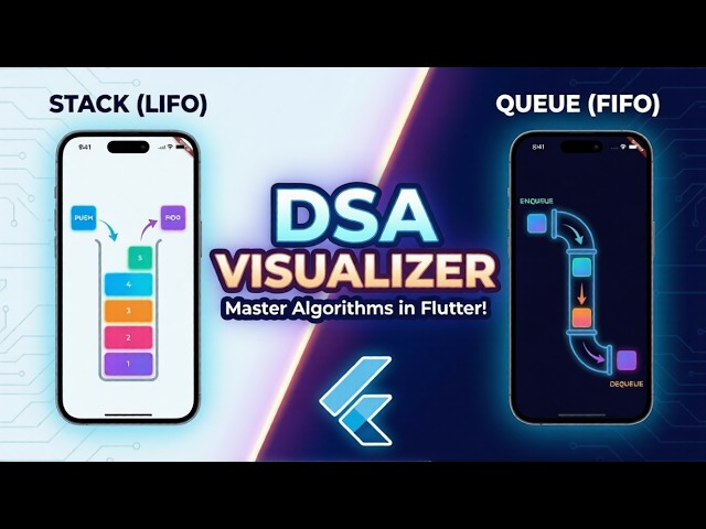 I Built a DSA Visualizer App in Flutter, Watch Algorithms Come Alive
